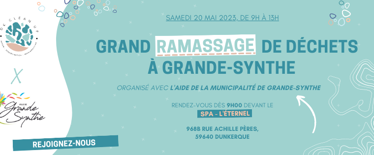 event image 1684080479 ramassage de dechets a grande synthe