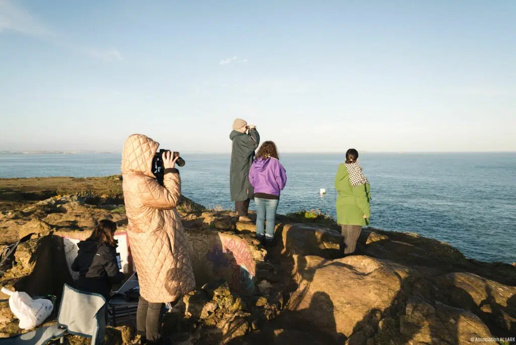 ©️ AL LARK - Session de prospection le long du littoral par les bénévoles 